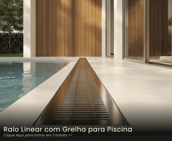 Ralo Linear com Grelha para Piscina